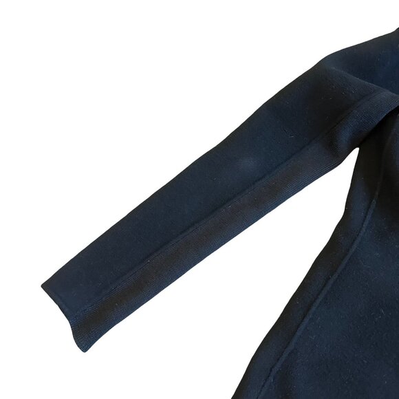 Mackage Black Asymmetrical Coat jacket Toggle Closure Oversized Collar Size XS - Picture 7 of 11